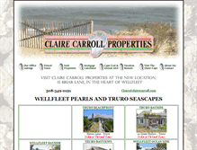 Tablet Screenshot of clairecarrollproperties.com